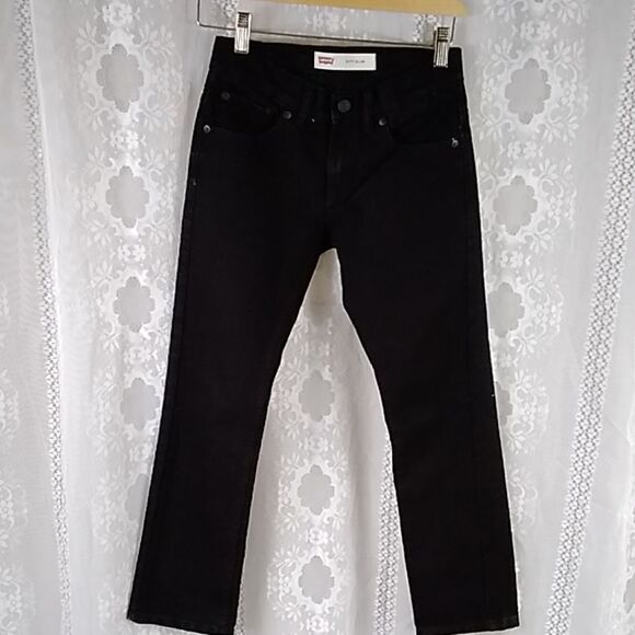 LEVI’S STRAUSS & CO 511 SLIM SIZE 10 REG 25X25 BLACK BOYS JEANS - Picture 6 of 16